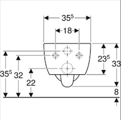 Geberit Icon Rimfree Asma Klozet 53 cm - (Kapaksız) 501.002.00.1