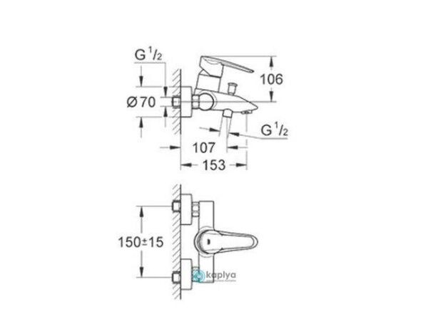 Grohe Wave Banyo Bataryası 32286000