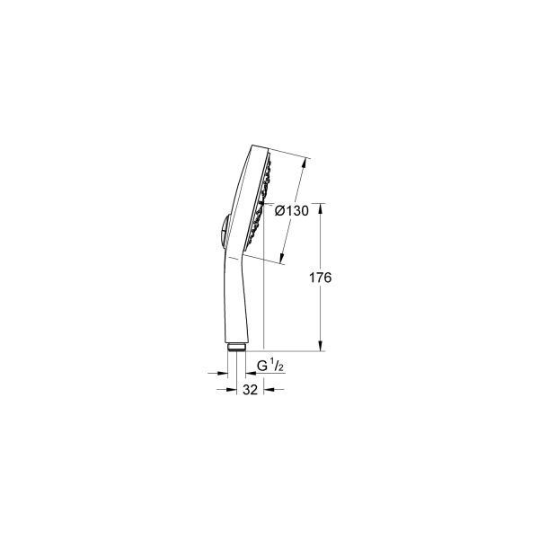 Grohe Power and Soul El Duşu Beyaz 27663LS0