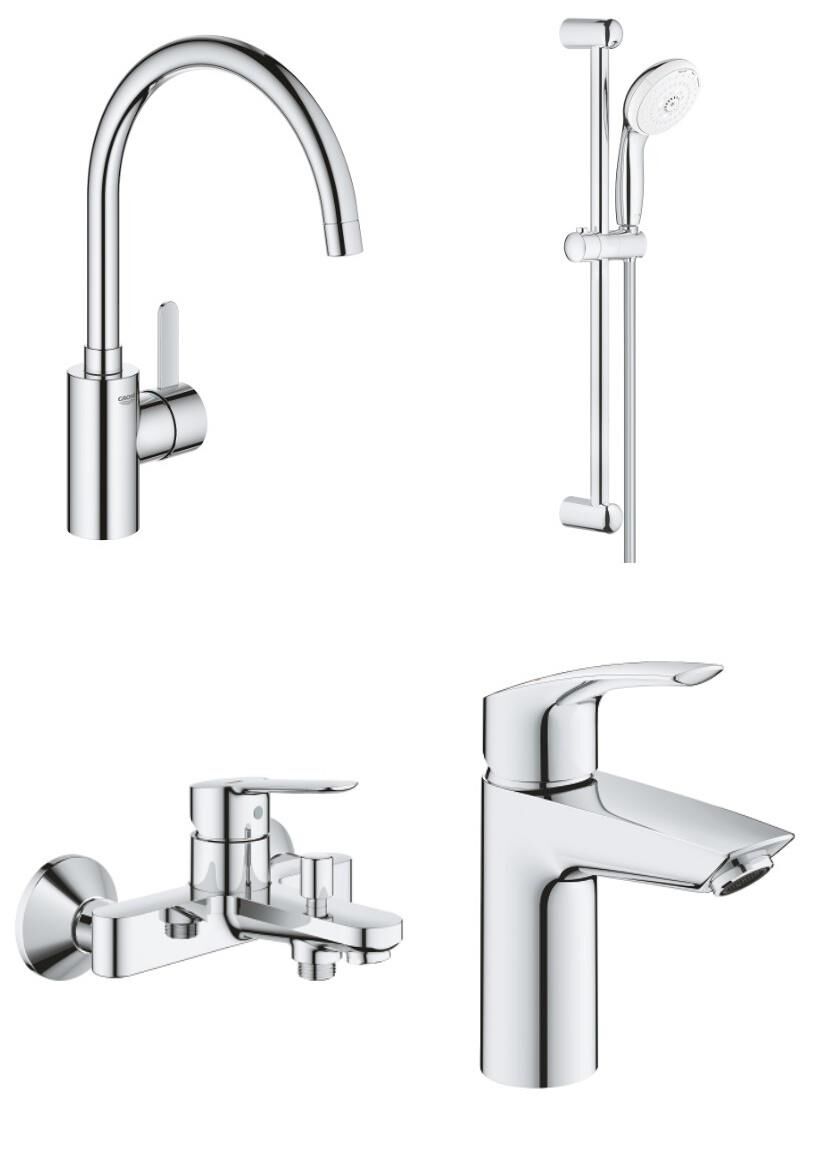 Grohe Euro 4'lü Batarya Seti - 32843SET