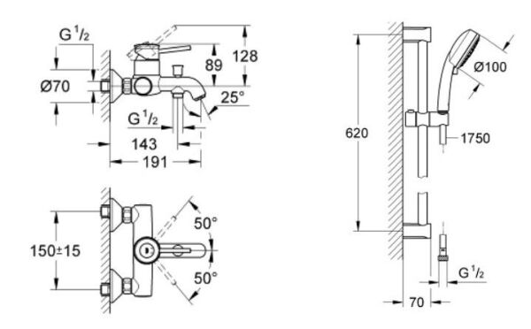 Grohe Classic Banyo Seti - 23865SET