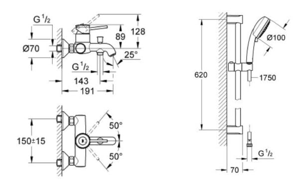Grohe Classic Banyo Seti - 23865SET