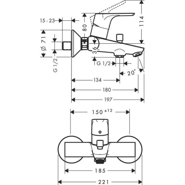 Hansgrohe Focus 2 3'lü Duş Seti 31607000SET