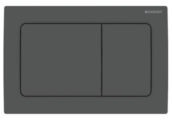 Geberit Alpha30 Kumanda Kapağı Çift Basmalı, Mat Siyah - 115.055.14.1