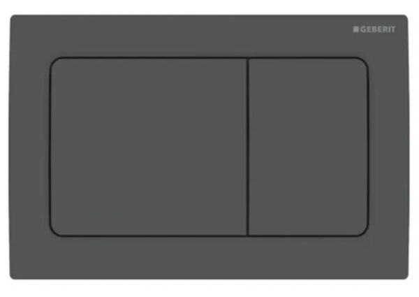 Geberit Alpha30 Kumanda Kapağı Çift Basmalı, Mat Siyah - 115.055.14.1
