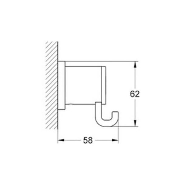 Grohe Havlu/Bornoz Askısı Krom 40284000 Banyo Aksesuarı - 40284000