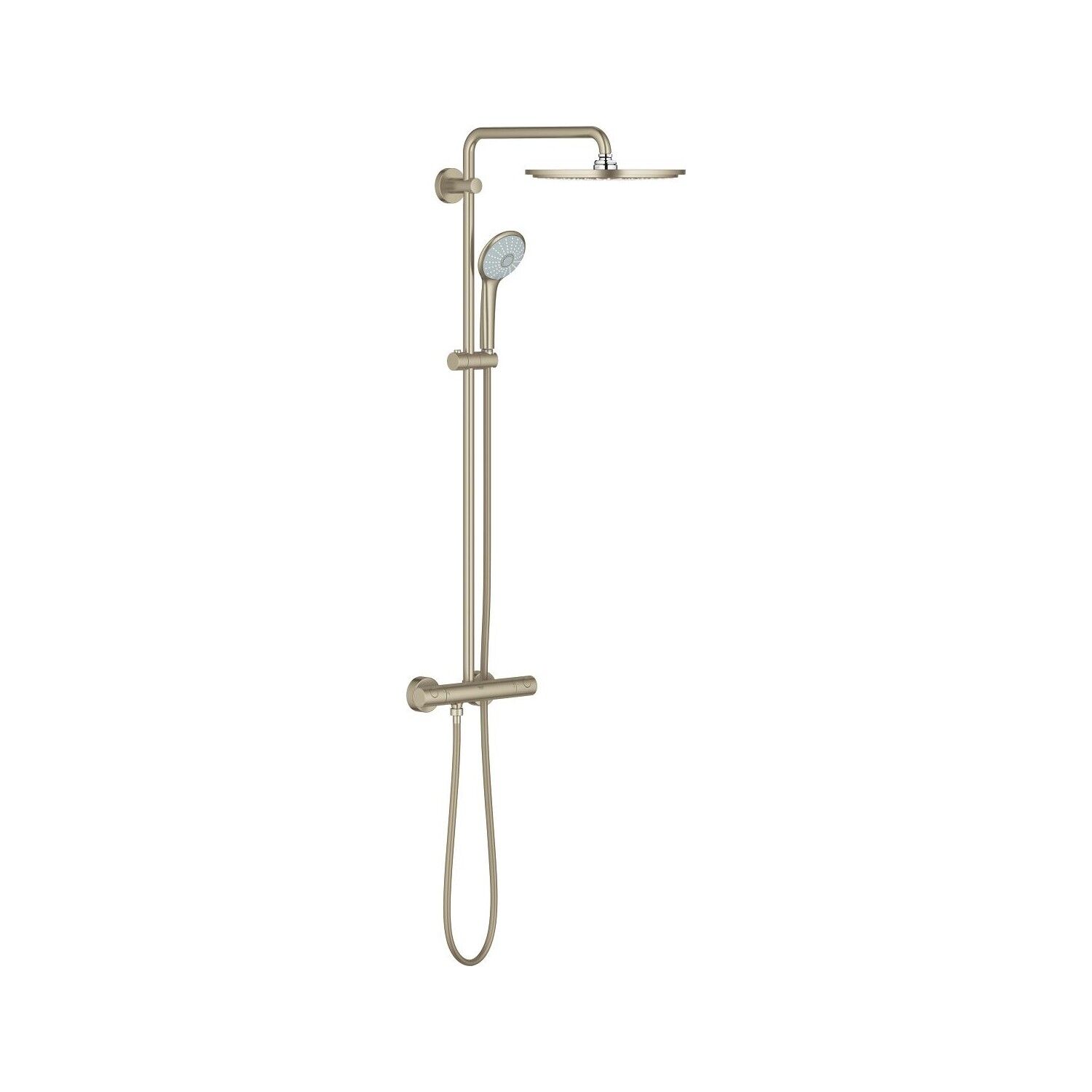 EUPHORİA SYSTEM 310 DUVARA MONTE TERMOSTATİK BATARYALI DUŞ SİSTEMİ 26075EN0