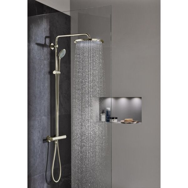 EUPHORİA SYSTEM 310 DUVARA MONTE TERMOSTATİK BATARYALI DUŞ SİSTEMİ 26075EN0