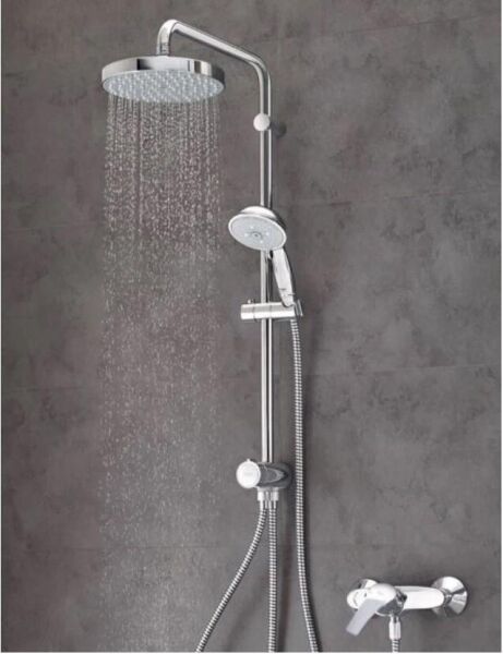 Grohe New Tempesta Rustic System 200 Duvar Bağlantılı, Divertörlü Duş Sistemi-27399002