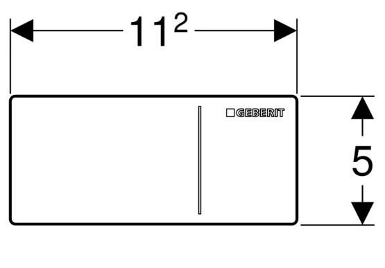 Geberit Type70 Çift Basmalı Sigma12 Toprak Cam - 115.630.SQ.1
