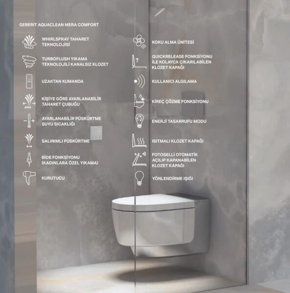 Geberit AquaClean Mera Comfort Beyaz - 146.214.11.1