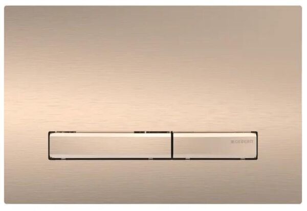 Geberit Sigma50 Kumanda Kapağı, Çift Basmalı, Bronz - 115.670.QB.2