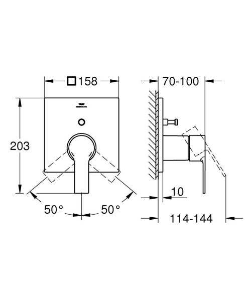 Grohe Allure Ankastre Banyo/Duş Bataryası - 19315001