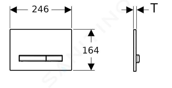 Geberit Sigma50 Kumanda Paneli, Çift Basmalı, Beyaz - 115.672.11.2