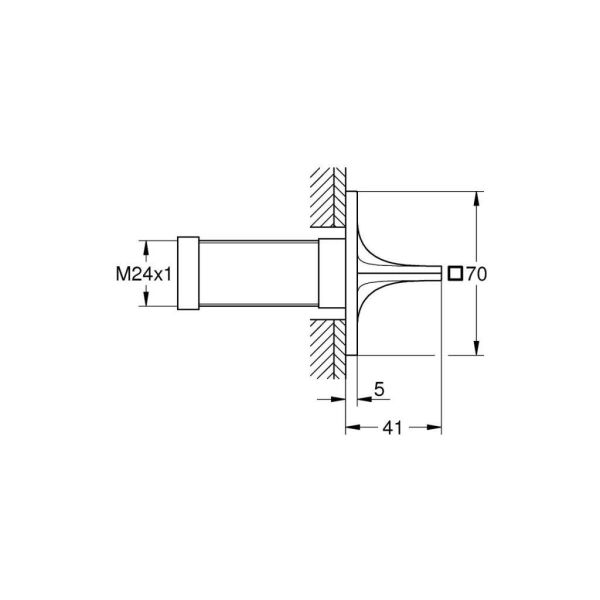 Grohe Allure Ankastre Stop Valf - 19334001