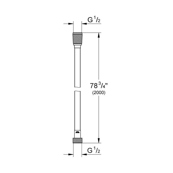 Grohe Silverflex Hortum 2000 mm 27137000