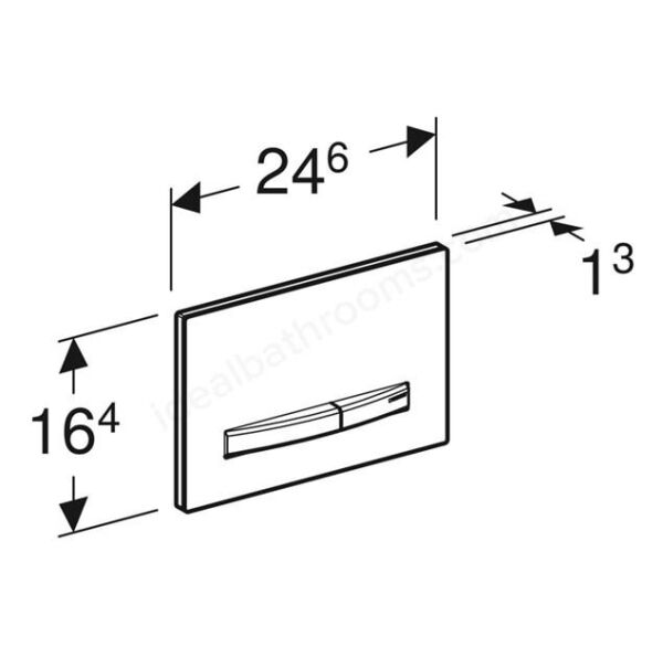 Geberit Sigma50 Kumanda Paneli, Çift Basmalı - 115.672.QF.2