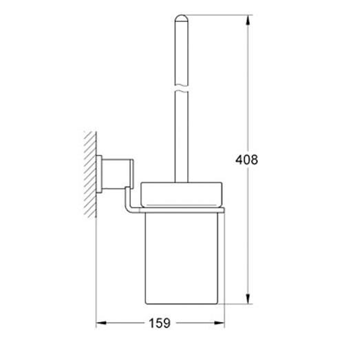 Grohe Allure Tuvalet Fırçalığı Banyo Aksesuarı - 40340000