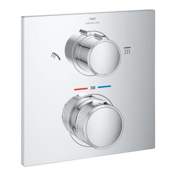 Grohe 2 Yollu Yönlendiricili Termostatik Banyo Bataryası - 29181002