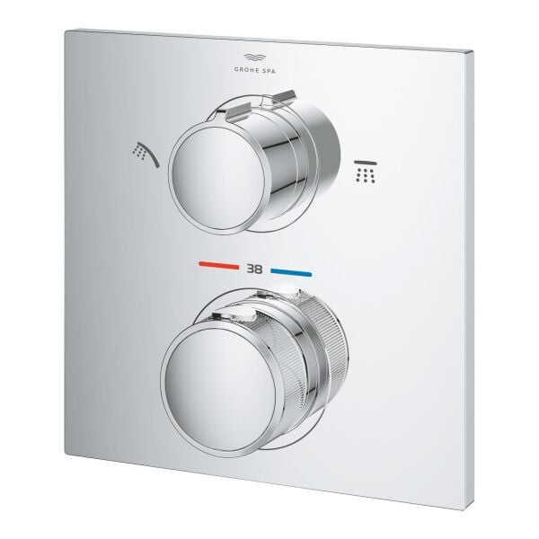 Grohe 2 Yollu Yönlendiricili Termostatik Banyo Bataryası - 29181002