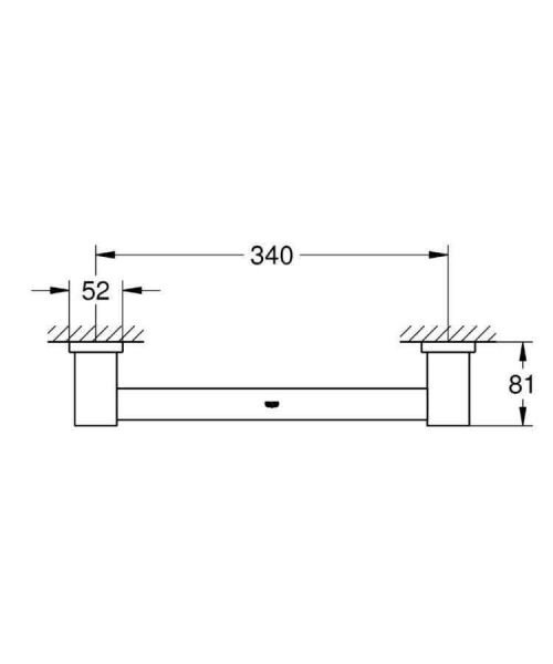 Grohe Essentials Cube Banyo Tutamağı - 40514001