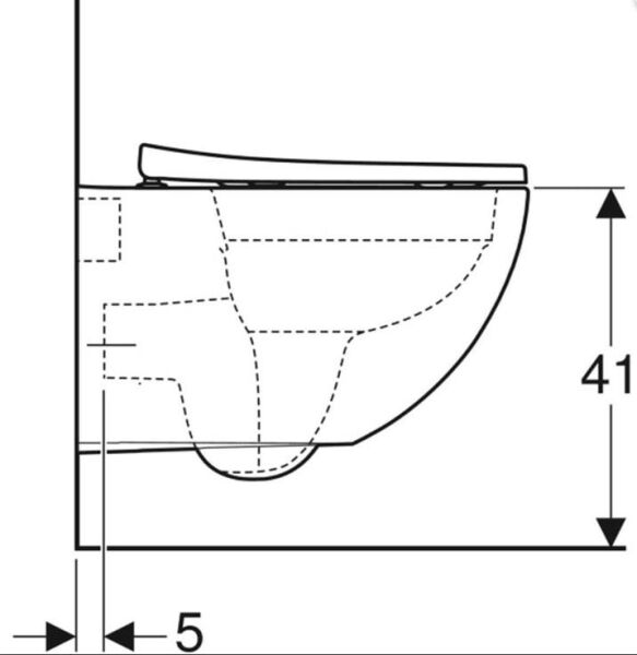 Geberit Acanto Rimfree Asma Klozet ve Kapak Seti - 500.684.00.1
