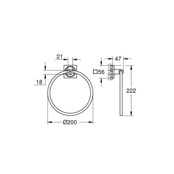 Grohe Allure Halka Havluluk - 40339001