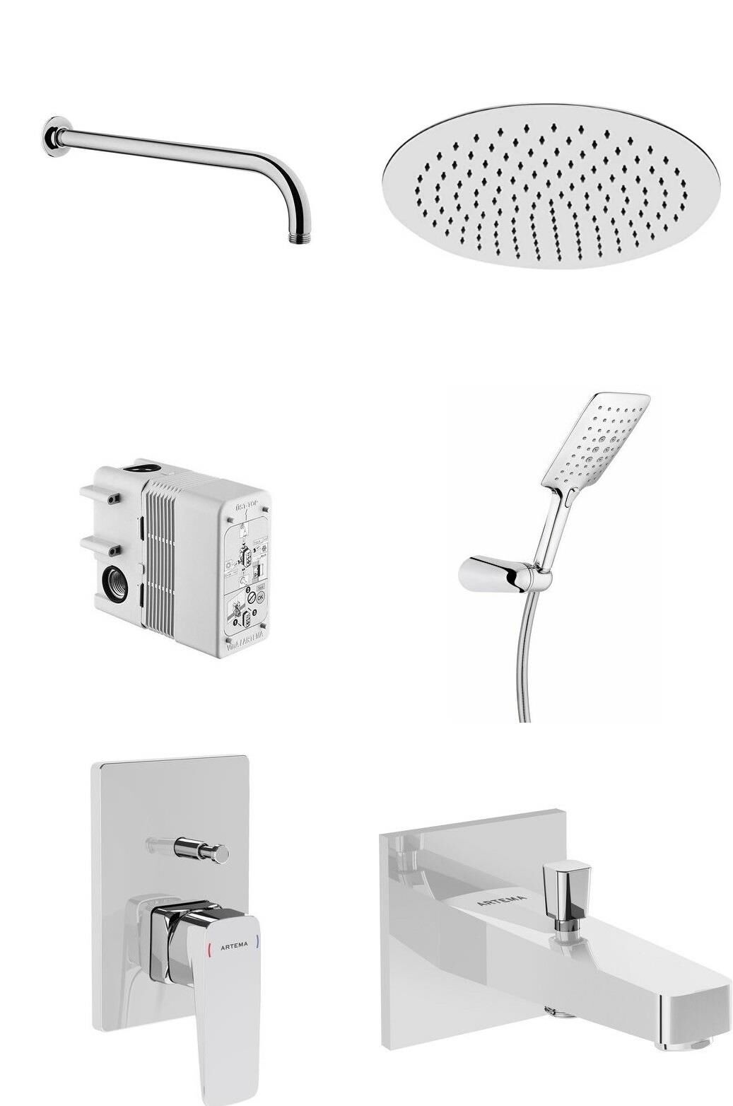 Artema Root Square Ankastre Banyo Seti - A42752SET4