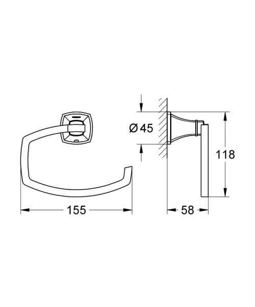 Grohe Grandera Tuvalet Kağıtlığı 40625GL0