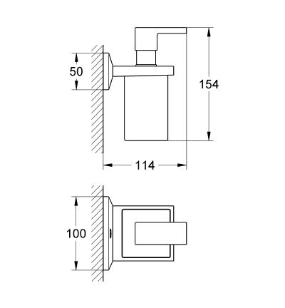 Grohe Allure Brilliant Sıvı Sabunluk Banyo Aksesuarı - 40494000