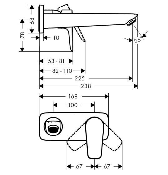Hansgrohe Talıs E Tek Kollu Lavabo Bataryası - 71734140