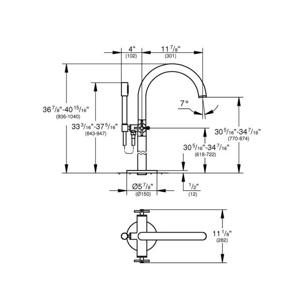Grohe Ayaklı Yerden Küvet Bataryası Atrio Krom - 25044003