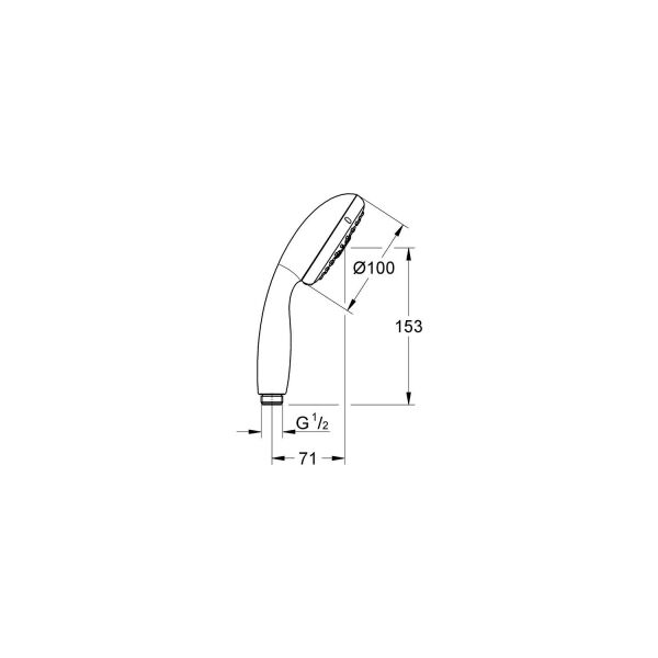 Grohe El Duşu Tempesta 4 Fonksiyonlu Krom 28578002