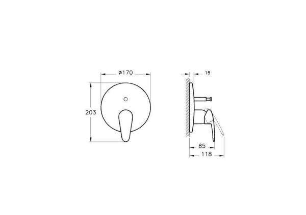 Artema Dynamic S Ankastre Banyo Bataryası (Sıva Üstü Grubu)
