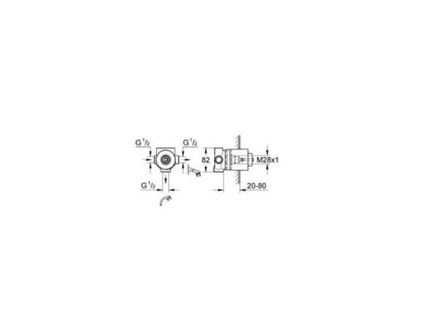 Grohe 3 Yollu Yön Değiştirici İç Gövdesi - 29706000