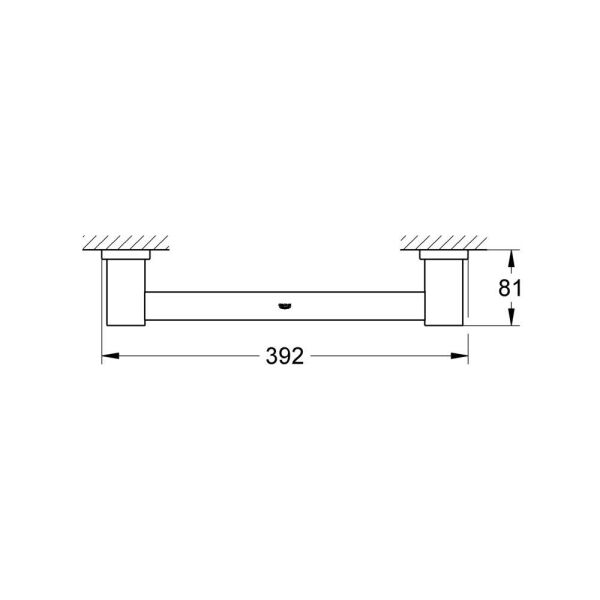 Grohe Essential Cube Banyo Tutamağı - 40514000