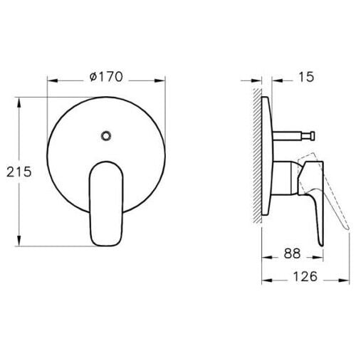 Artema X-Line A4225123 Ankastre Banyo Bataryası Sıva Üstü Altın