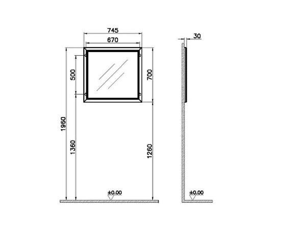 VitrA Valarte Düz Ayna - 62216