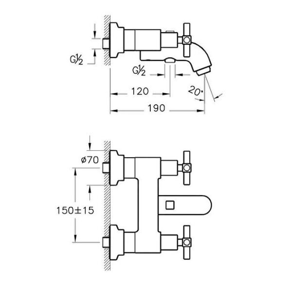 Artema Juno Banyo Bataryası Krom A40868