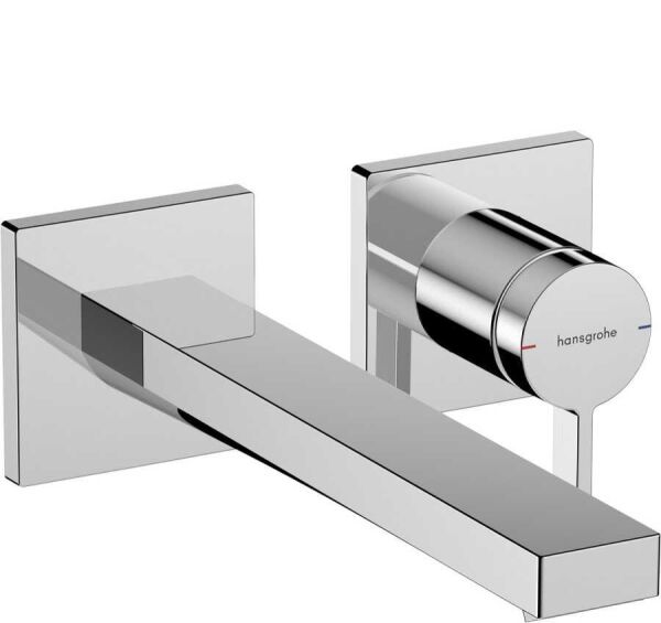 Hansgrohe Tecturis E Tek Kollu Lavabo Bataryası, Gömme Montajlı, Duvara Monte Ecosmart+, 22,5 cm Musluklu - 73051000