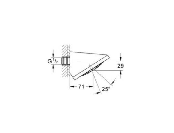 Grohe Rainshower F Tepe Dusu 5' 127x127 mm - 27253000