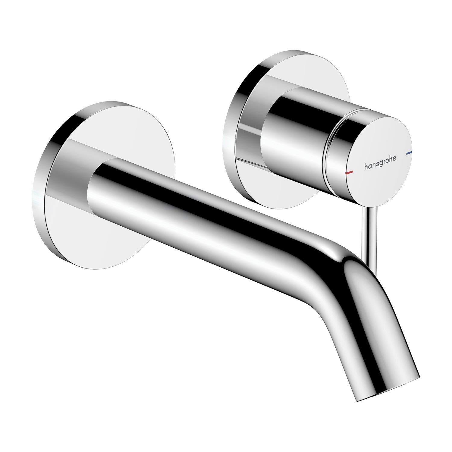 Hansgrohe Tecturis S Tek Kollu Lavabo Bataryası Ankastre Duvara Monte EcoSmart 16,5 cm - 73350000