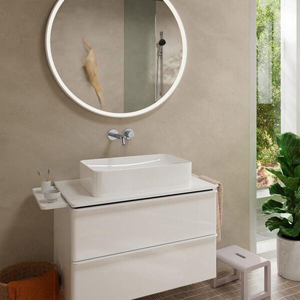Hansgrohe Tecturis S Tek Kollu Lavabo Bataryası Ankastre Duvara Monte EcoSmart 16,5 cm - 73350000