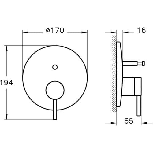 Artema Vitra Origin A4262034 Ankastre Banyo Bataryası,sıva Üstü,fırçalı Nikel
