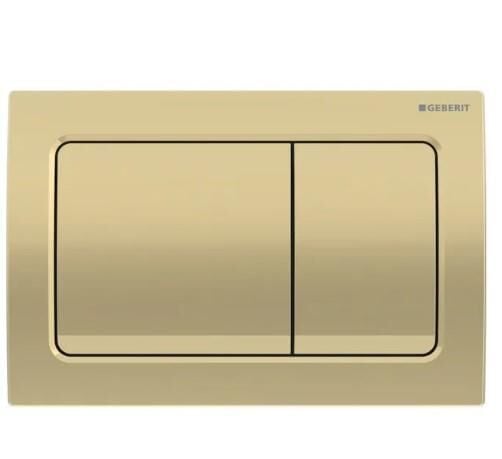 Geberit Alpha30 Kumanda Kapağı Çift Basmalı, Prinç - 115.055.QE.1