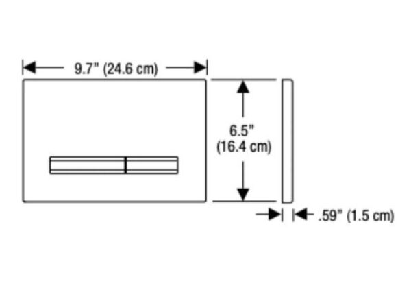 Geberit Sigma50 Kumanda Kapağı,Çift Basmalı,Beyaz - 115.670.11.2