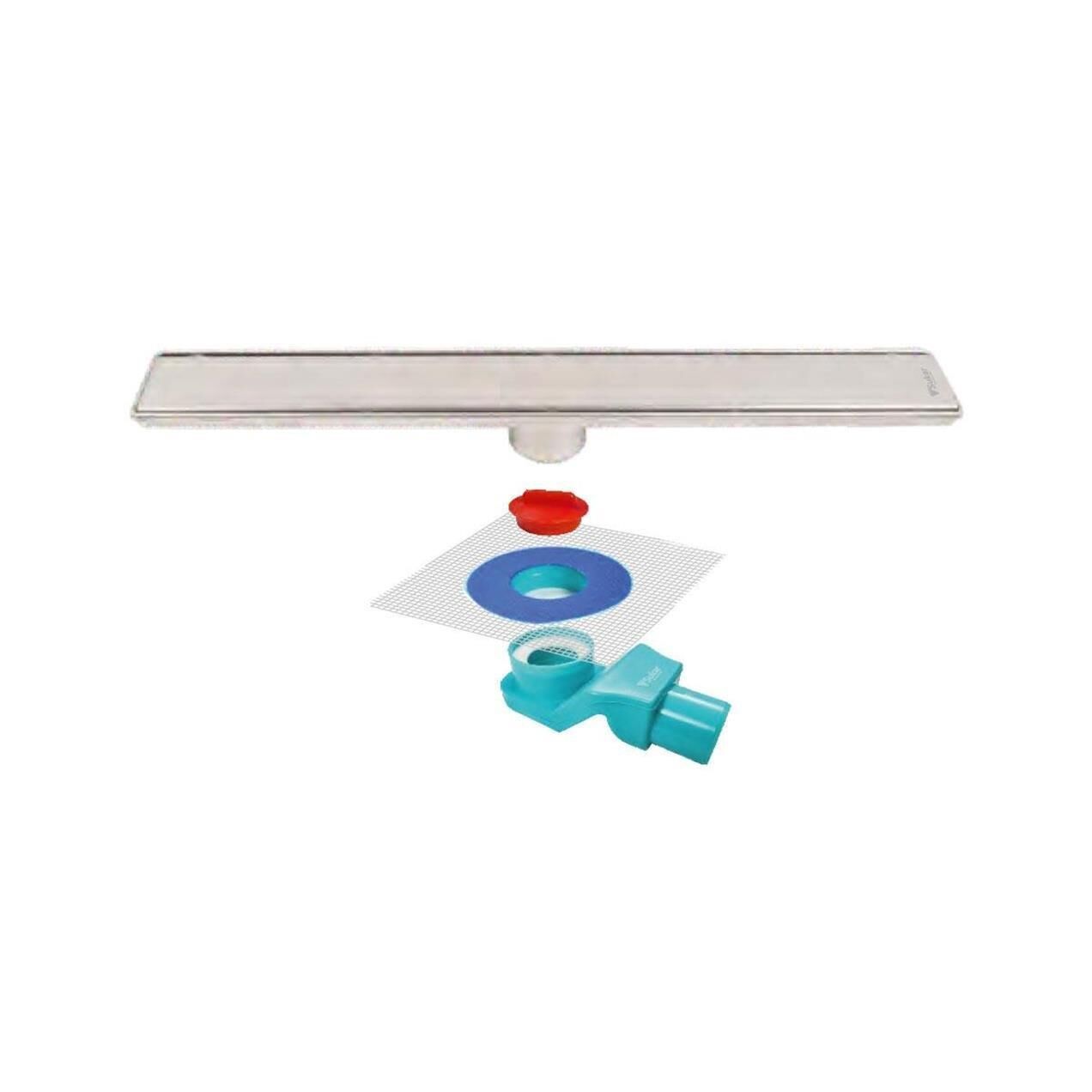 Sukar Line 6 Plain 40 cm Izgaralı Krom Duş Kanalı - 1156-1034000-01