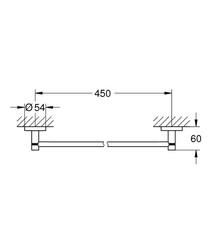 Grohe Essentıals Havluluk 45CM 40688001