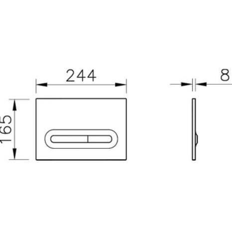 VitrA Loop T 740-0880 Temassız Kumanda Paneli Parlak Krom - 740-0880