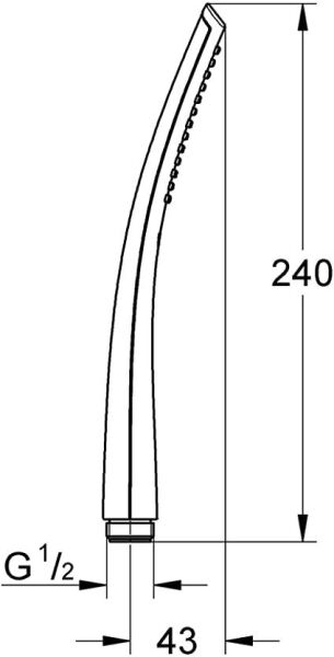 Grohe Ondus Stick El Duşu Kadife Siyah - 27184KS0